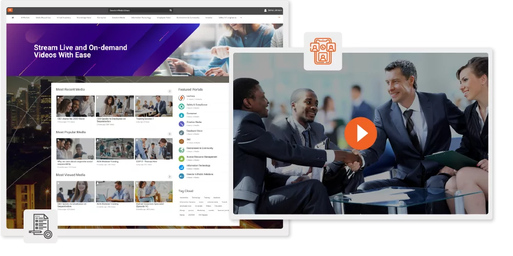 Publicly Stream Video for External Corporate Communications