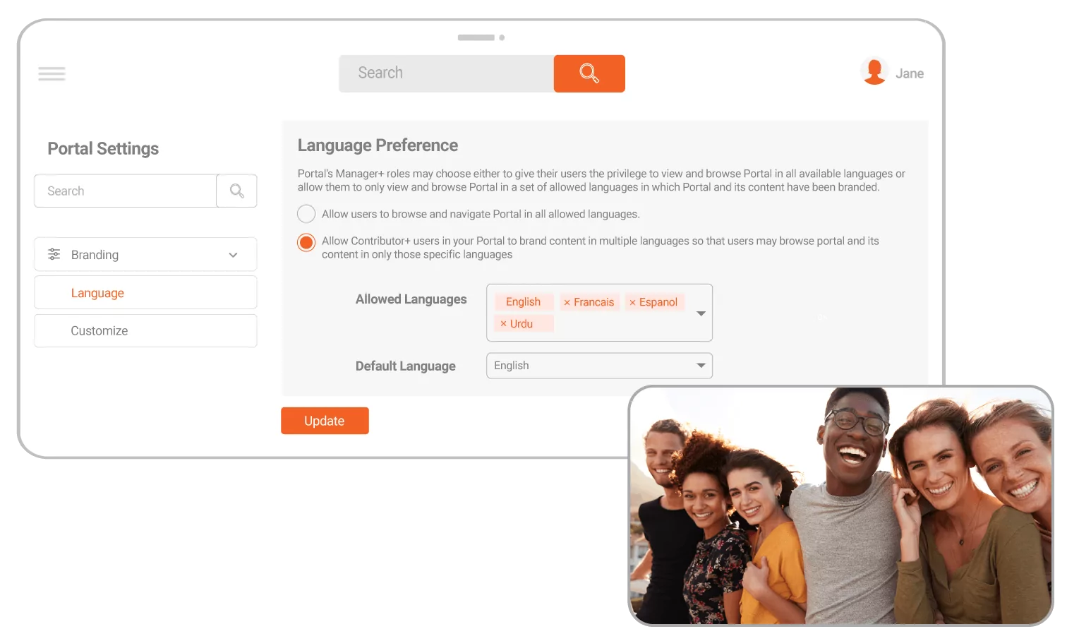 Consistent and Inclusive Portal Language
