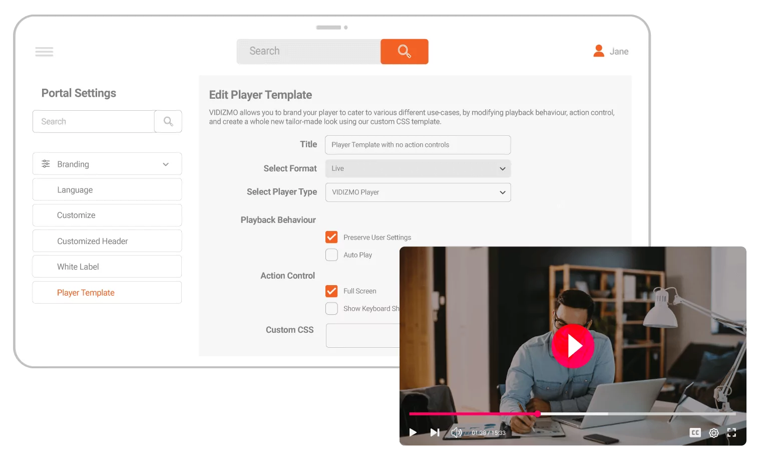 Video Player Built Around Your Brand